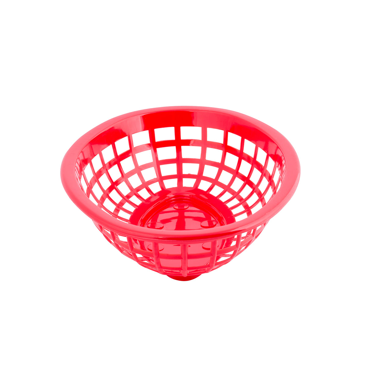 Canastilla Oval de Plástico Rojo 20 cm 12 piezas