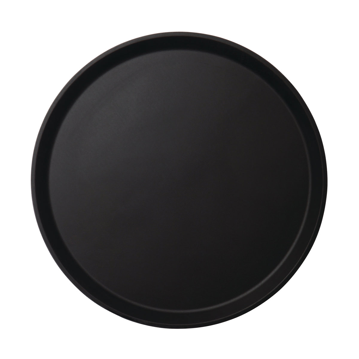 Charola Antideslizante Redonda de 40 cm Color Negro