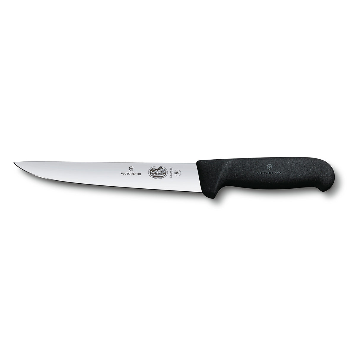 Cuchillo Carnicero Angosto de 7” Pulgadas con Mango Negro