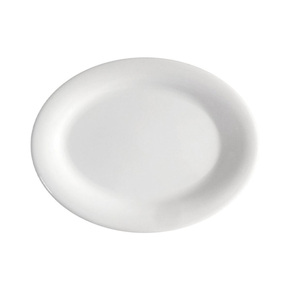 Plato Ovalado de 30.48 cm de Melamina Color Blanco