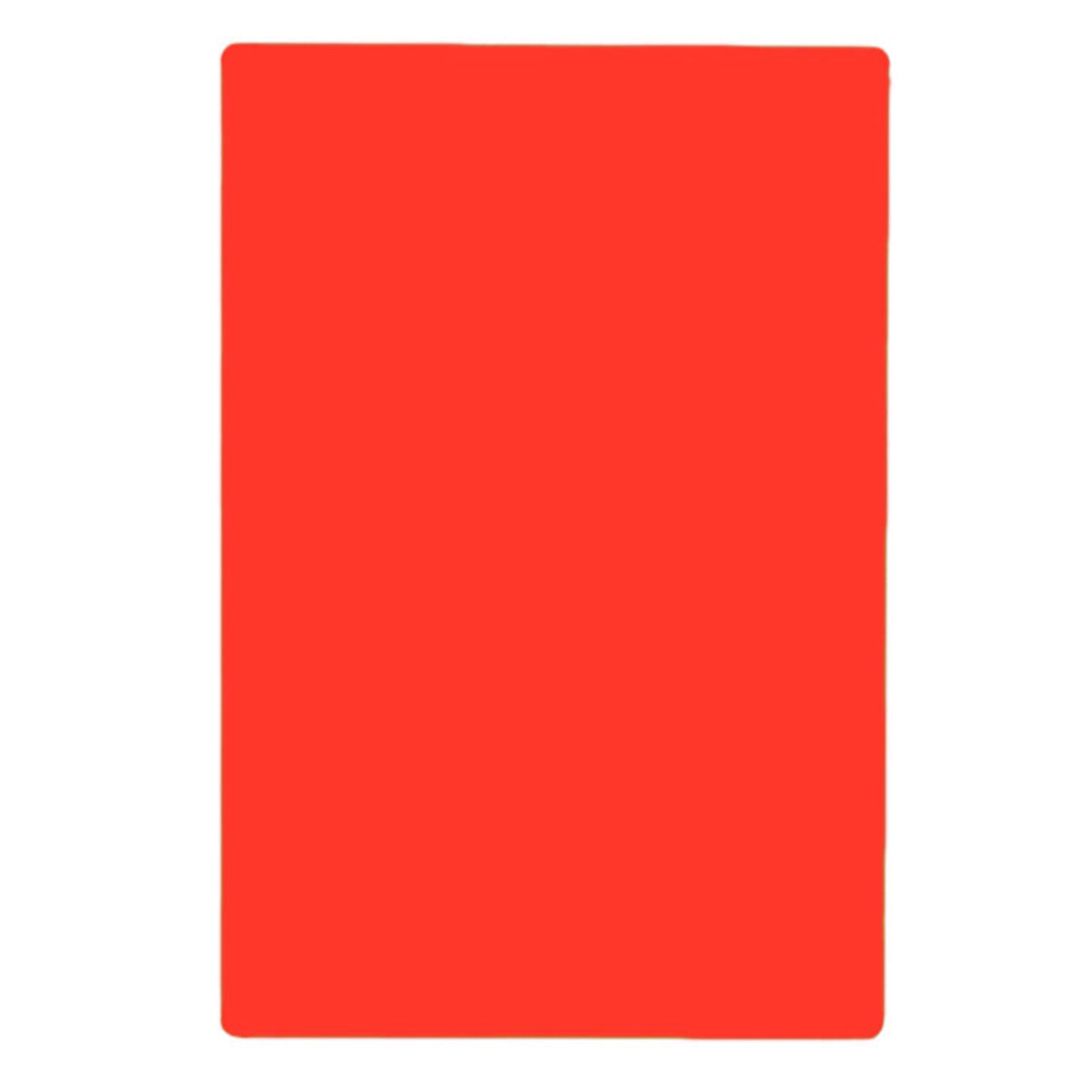 Tabla para Picar de Plástico Rojo de 30 x 46 cm NSF