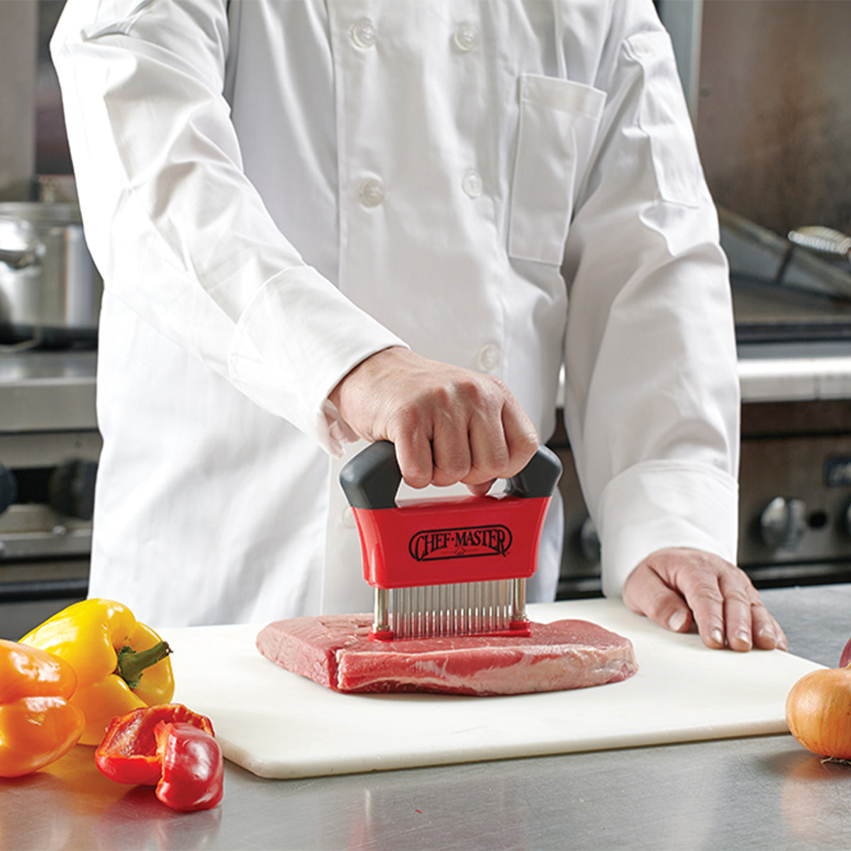 Ablandador de Carne 48 Hojas de Acero Inoxidable Mango Negro