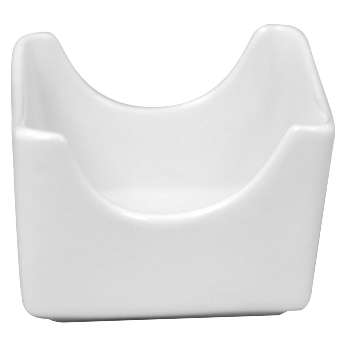 Azucarera para Sobres Cuadrada 7.5 cm Porcelana Blanca 6 Piezas