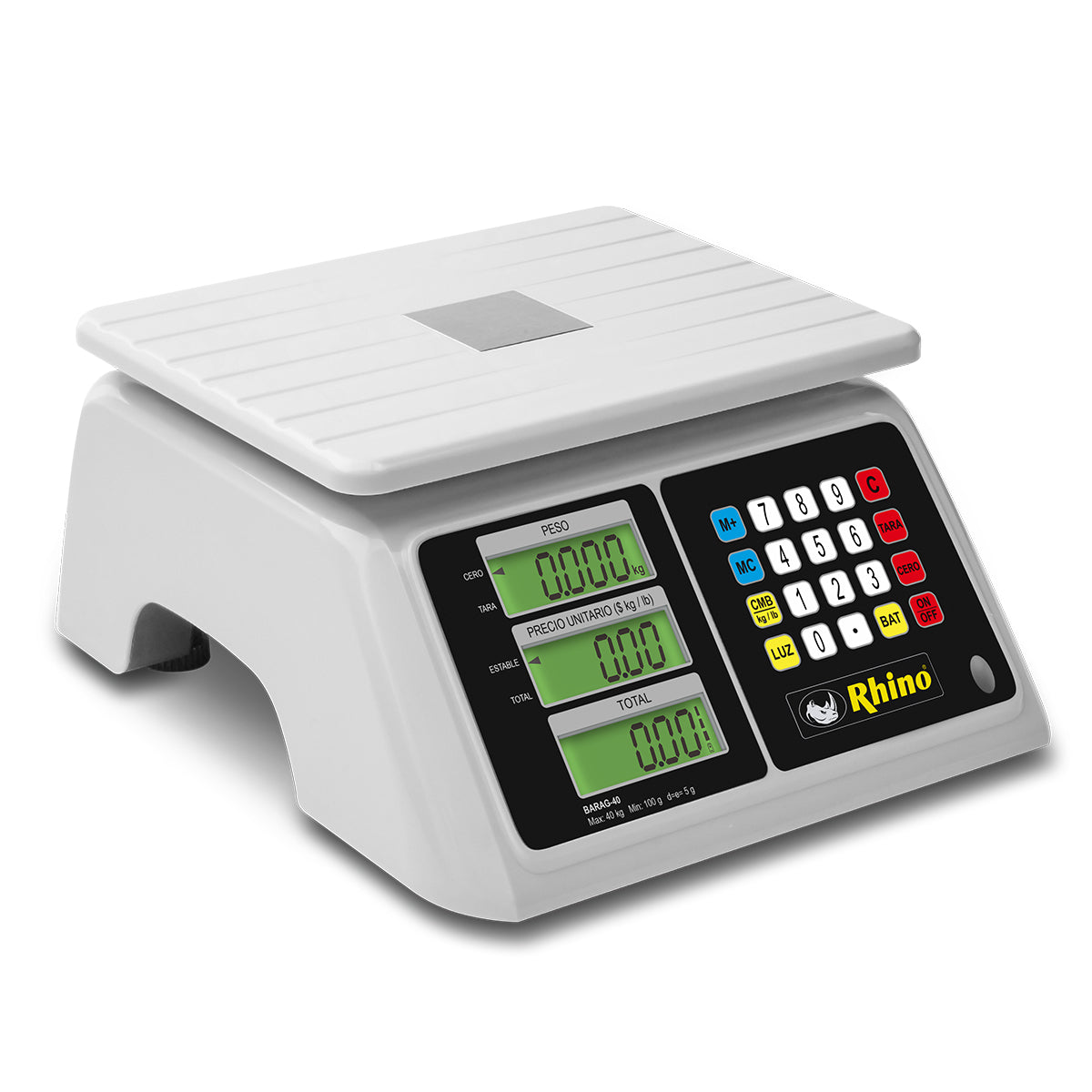Báscula a Prueba de Agua Capacidad de 40 kg x 5 g