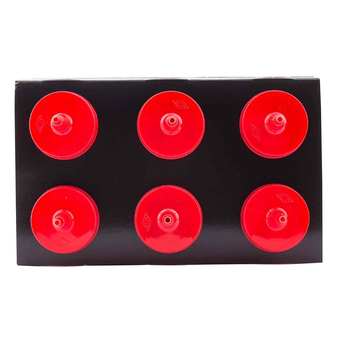 Bote de Plástico Despachador Rojo de 350 ml con 6 Piezas