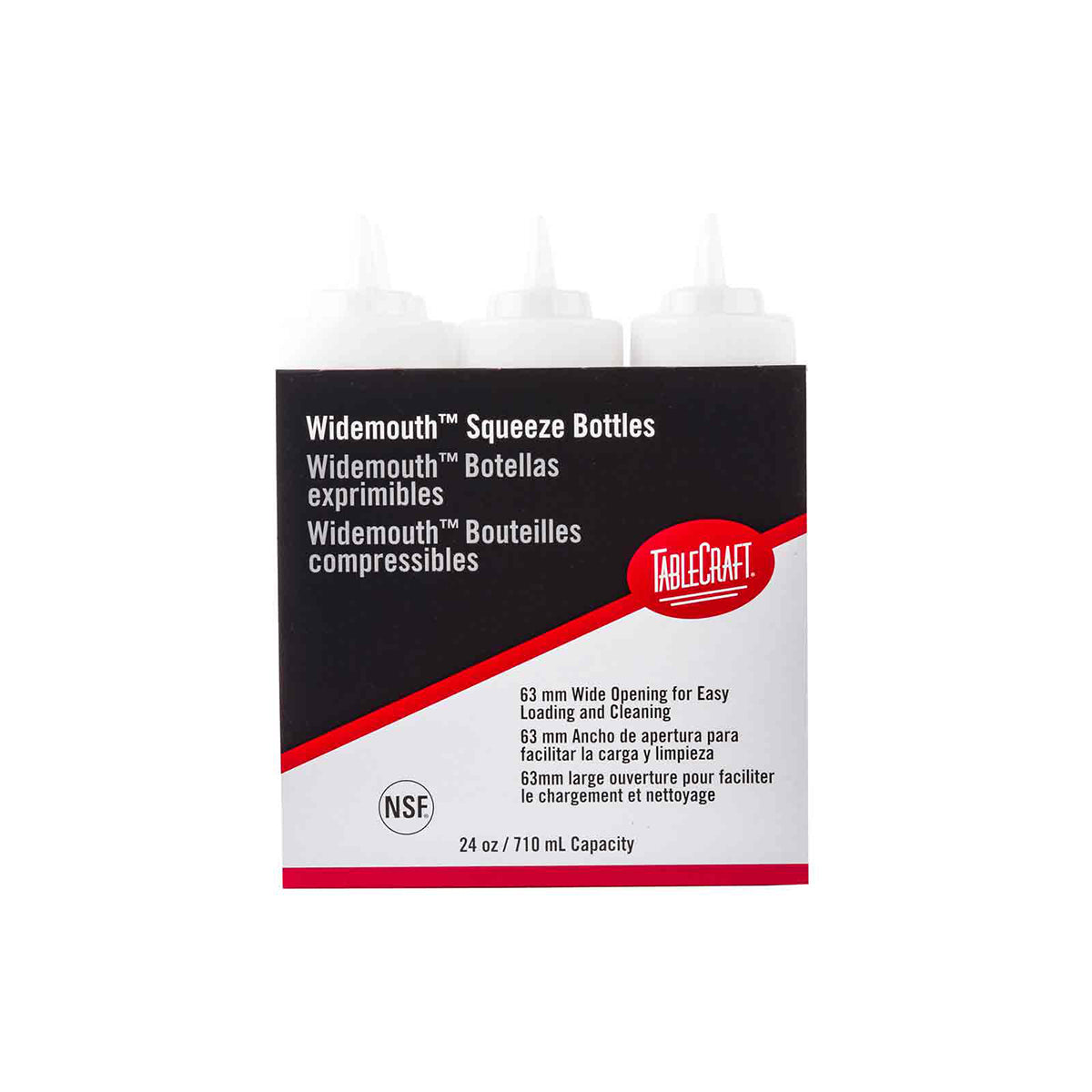 Bote de Plástico Despachador Transparente de 710 ml 6 piezas