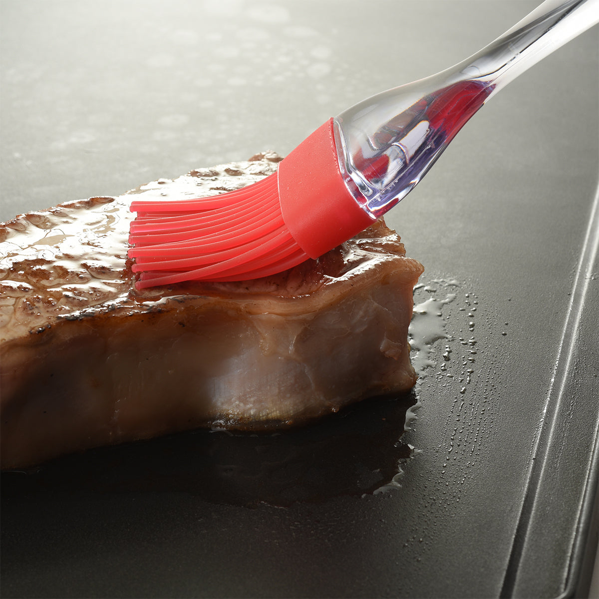 Brocha 5 cm Cerda de Silicon Mango de Acrílico 9 Pulgadas