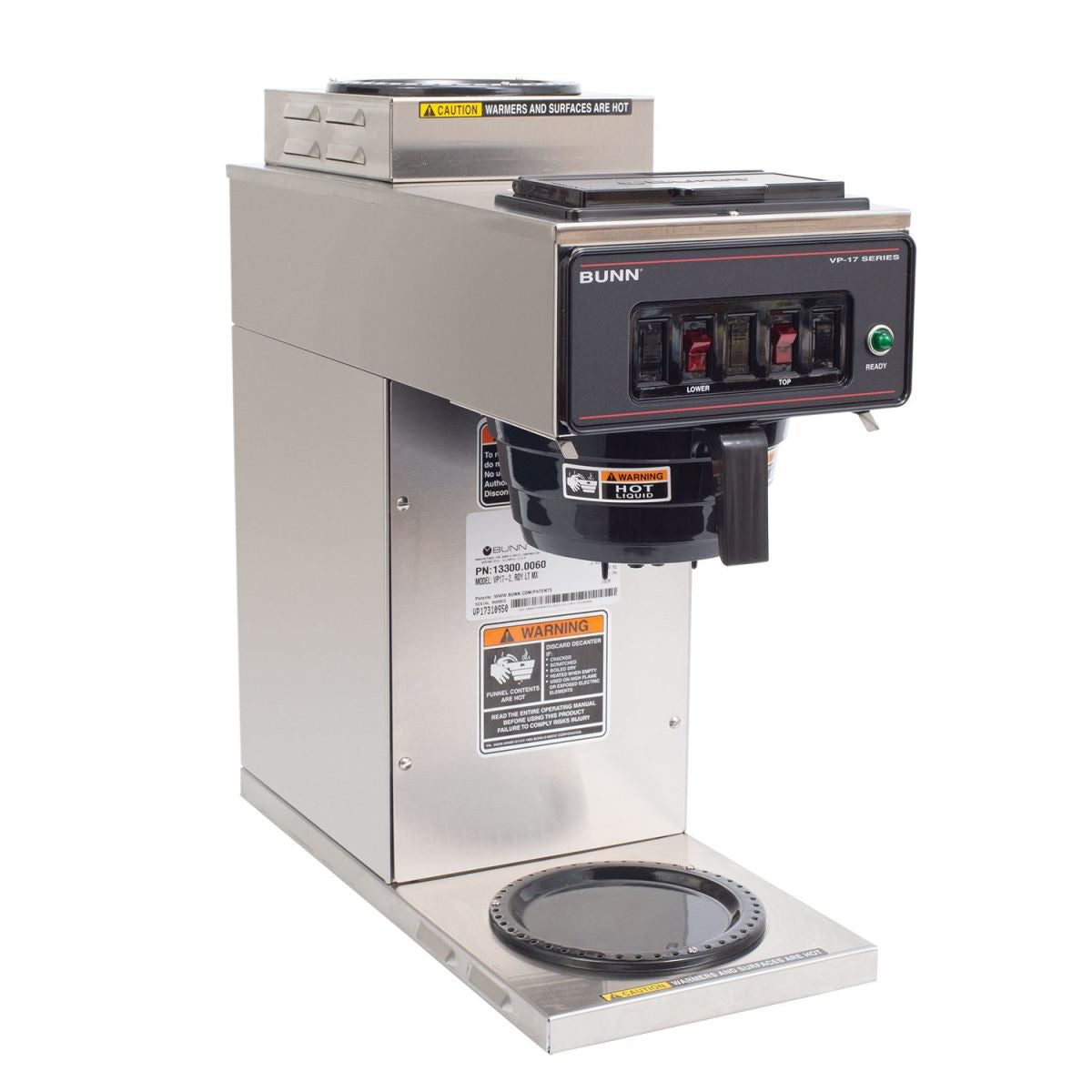 Cafetera para 2 Jarras 120 v de Acero Inoxidable