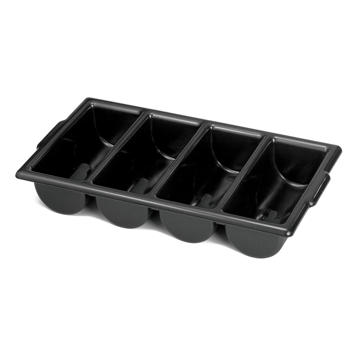 Caja para Cubiertos de 4 Divisiones Color Negro