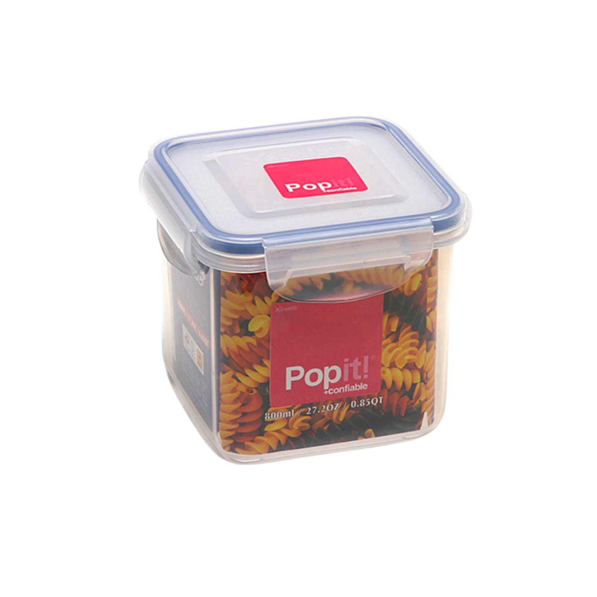 Caja Plástica de 120 x 120 x 102 mm de 800 ml