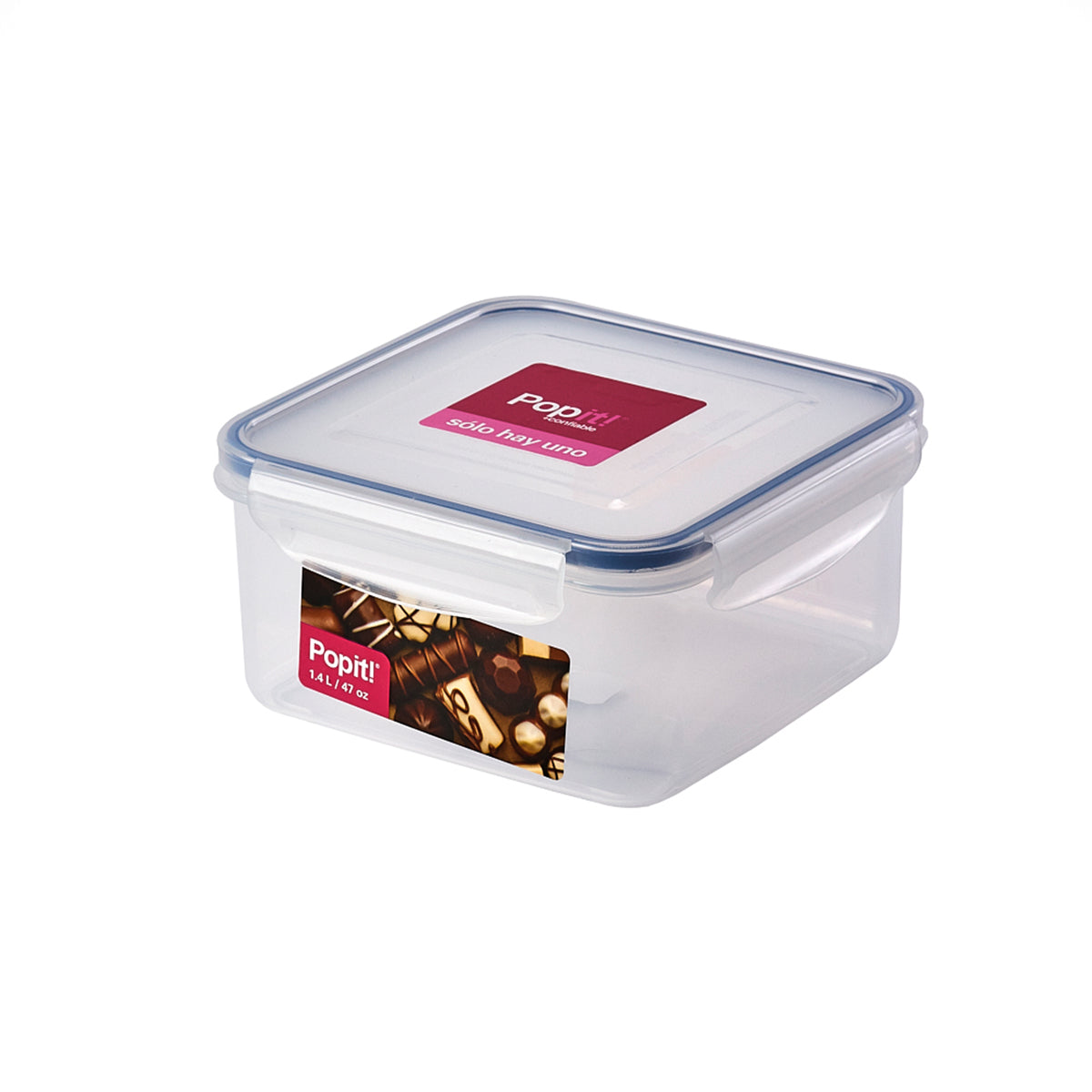 Caja Plástica de 165 x 165 x 83 mm 1.4 lts