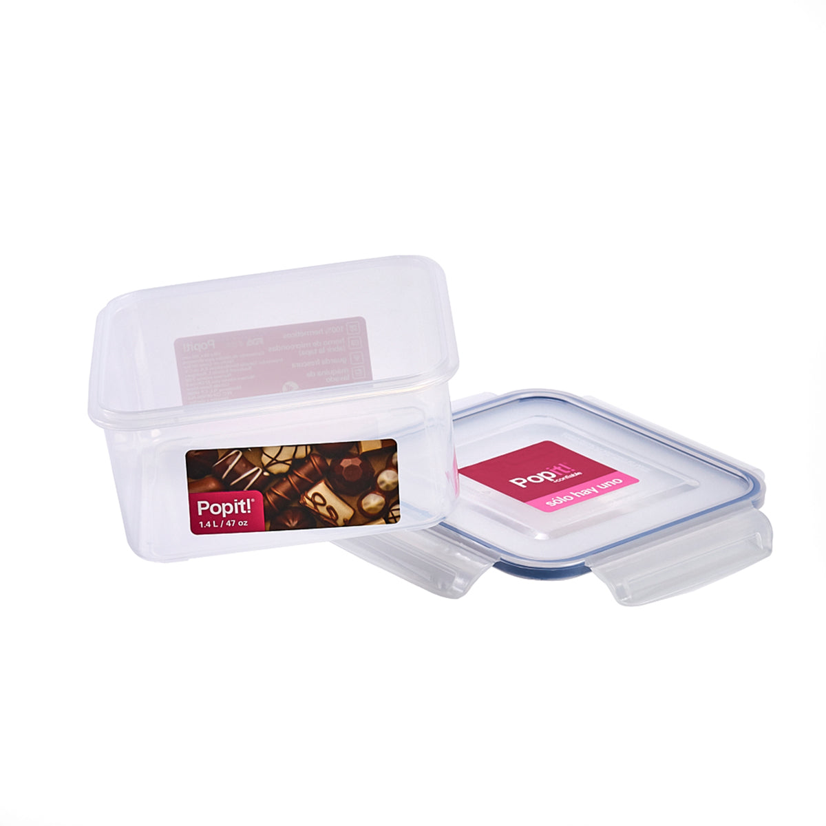 Caja Plástica de 165 x 165 x 83 mm 1.4 lts