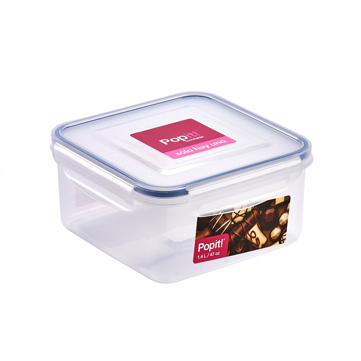 Caja Plástica de 165 x 165 x 83 mm 1.4 lts