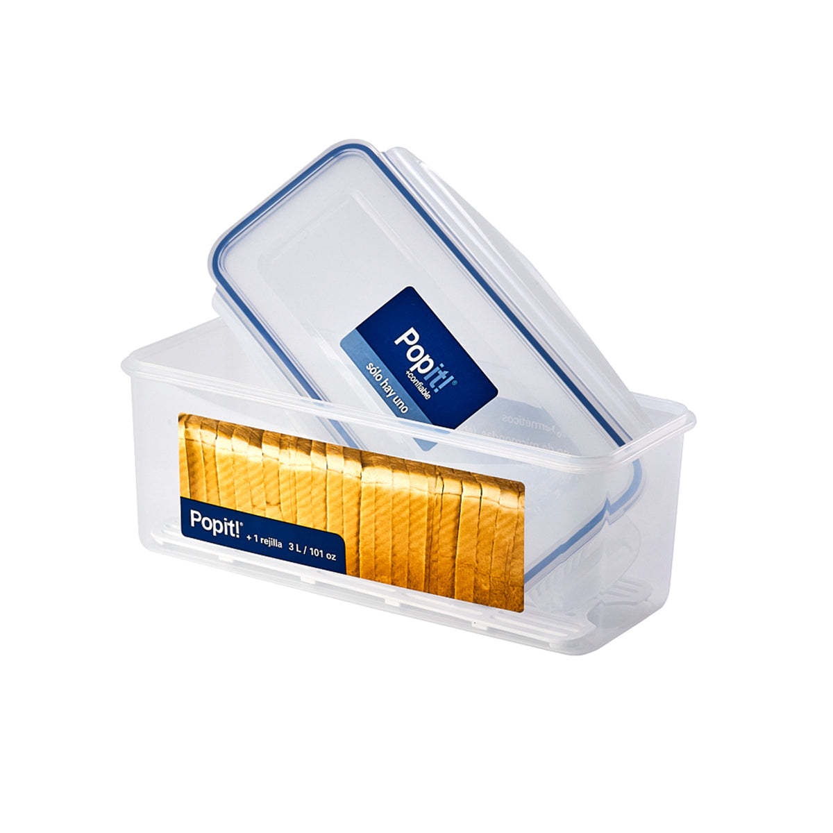 Caja Plástica de 300 x 120 x 111 mm con Parrilla de 3 lt