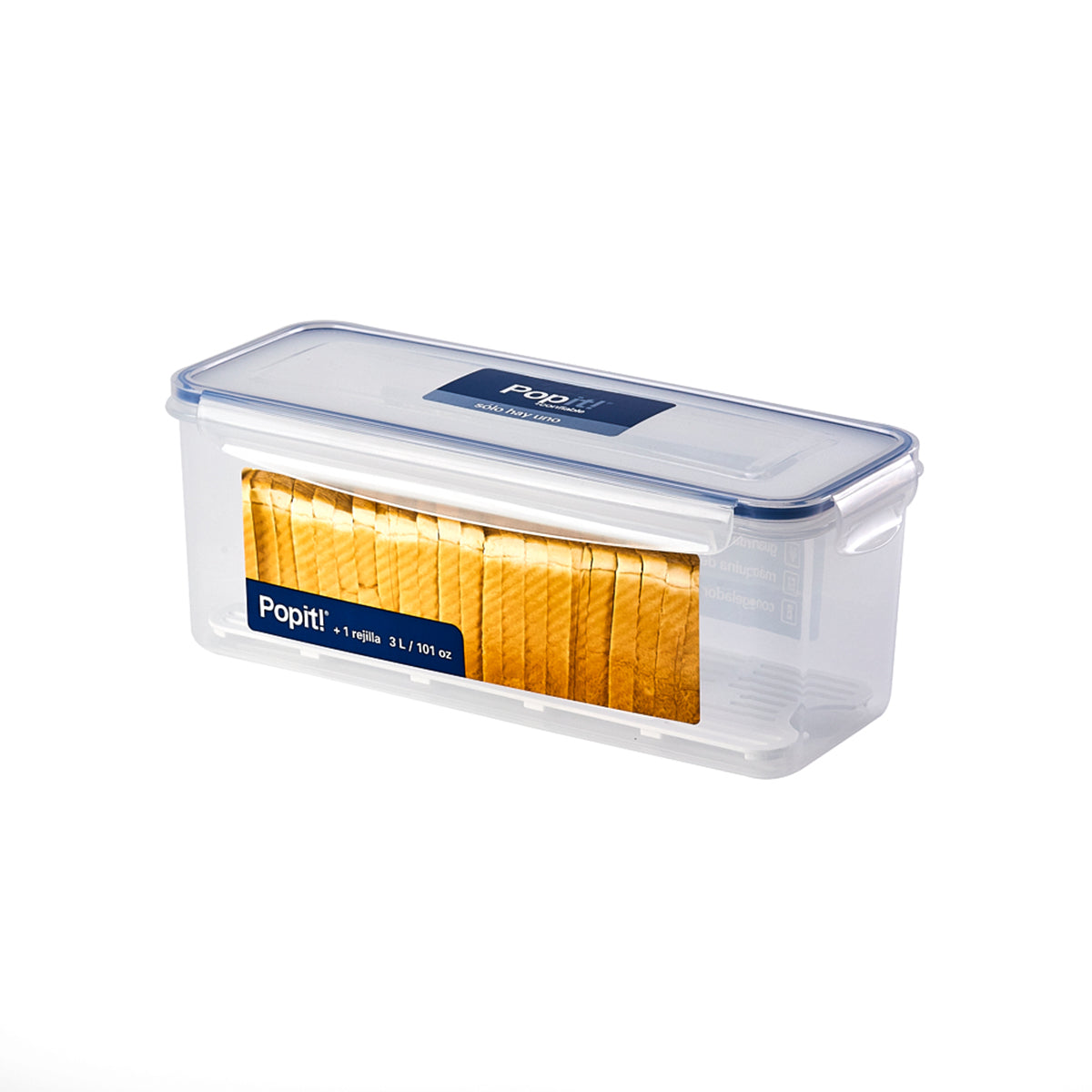 Caja Plástica de 300 x 120 x 111 mm con Parrilla de 3 lt