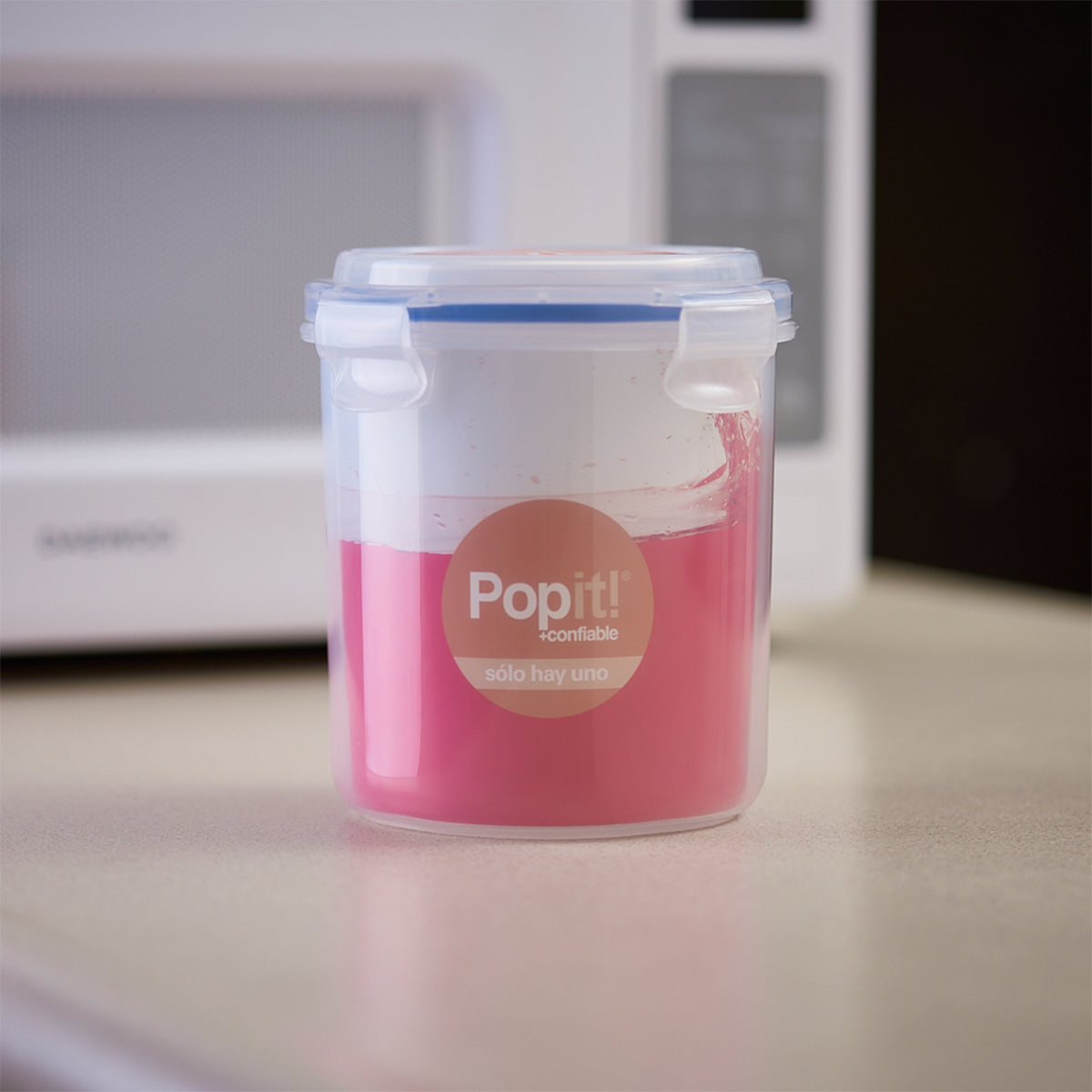 Caja Plástica Redonda de 131 mm de Diámetro 115 mm 1.2 lt