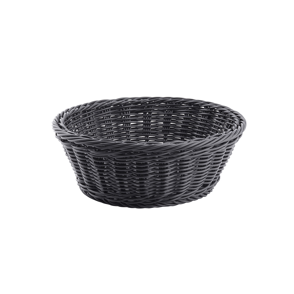 Canasta de Red Mimbre Sintético de 21 cm Color Negro