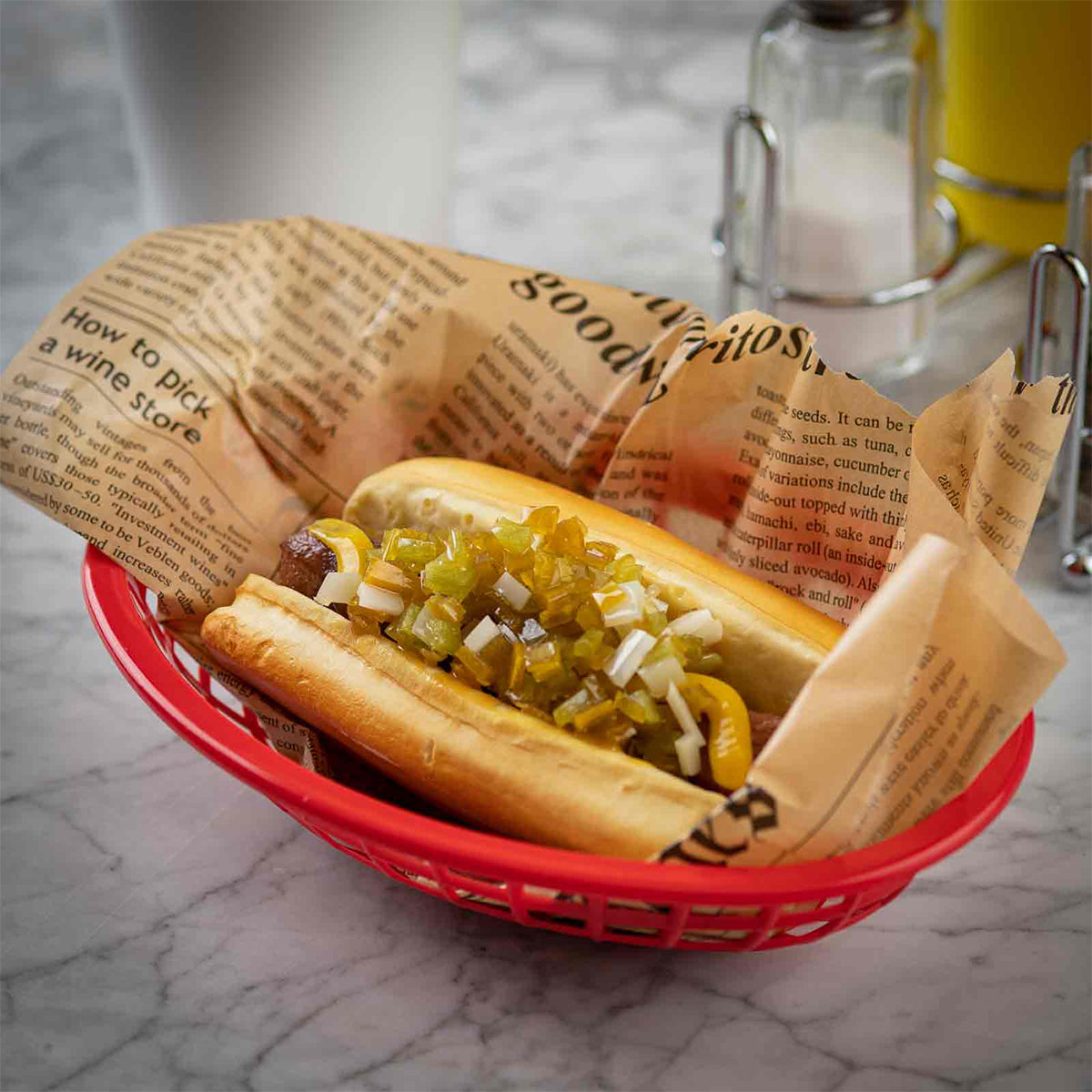 Canastilla Oval de Plástico Rojo 20 cm 12 piezas