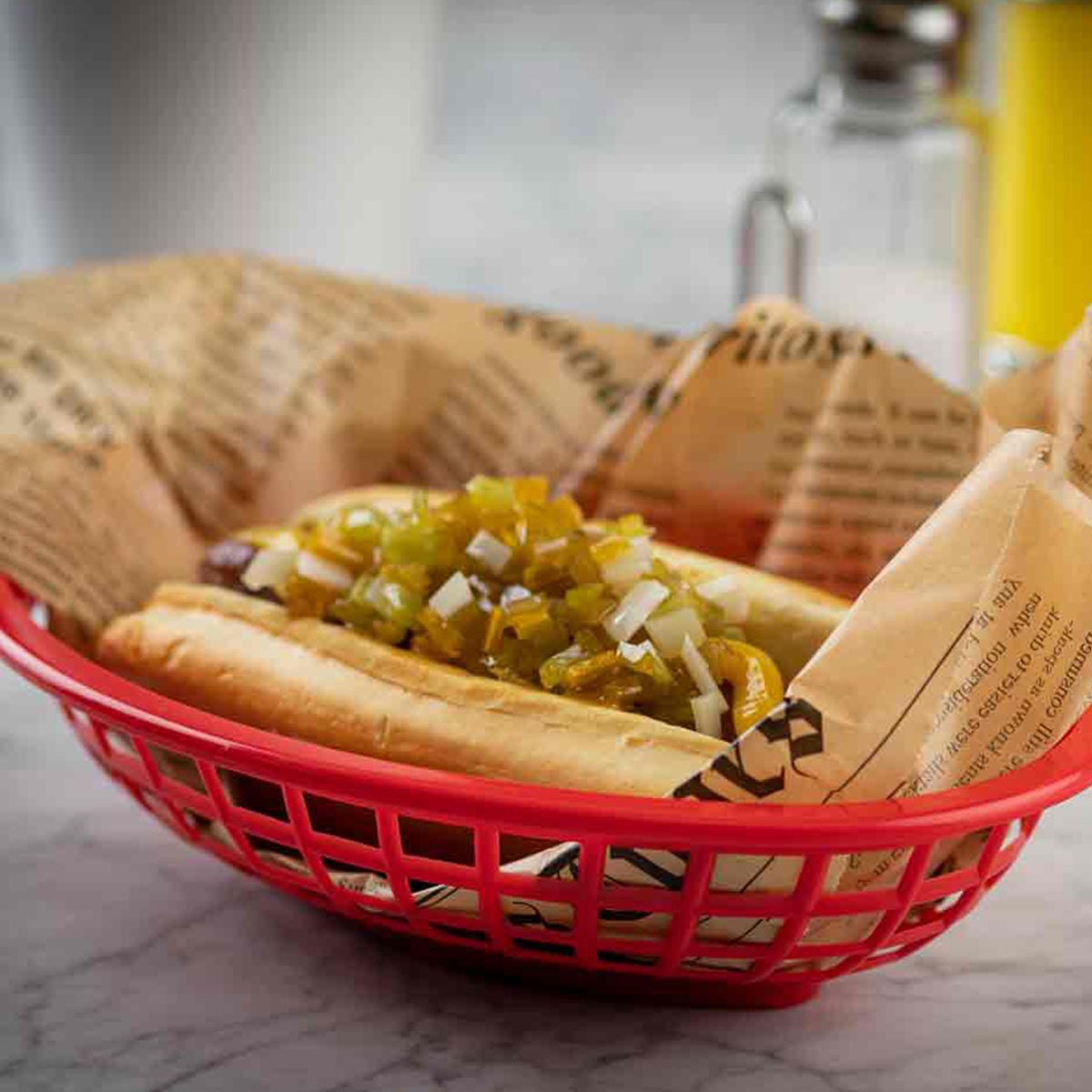 Canastilla Ovalada de Plástico Rojo 20 cm 12 piezas