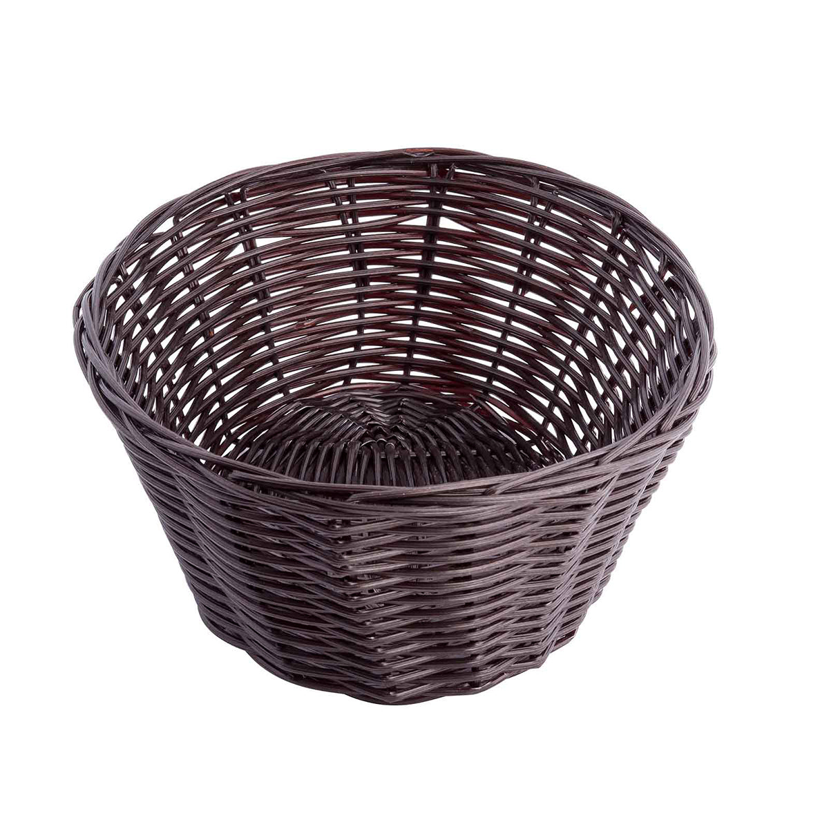 Canastilla Ovalada de Mimbre Café de 25 cm 12 piezas