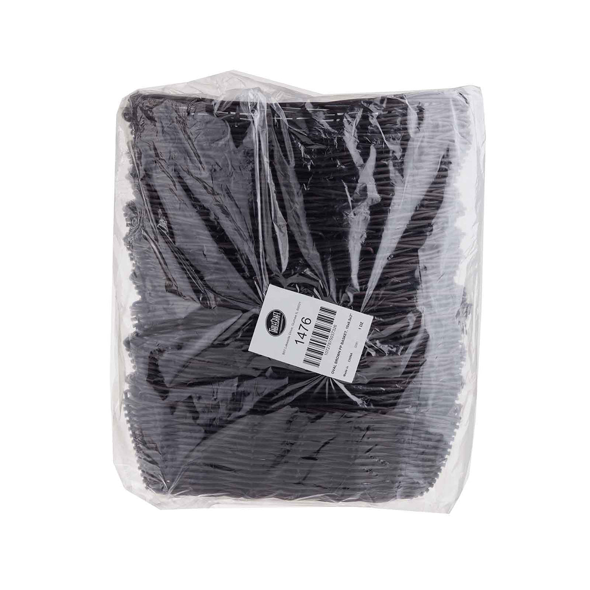 Canastilla Ovalada de Mimbre Café de 25 cm 12 piezas