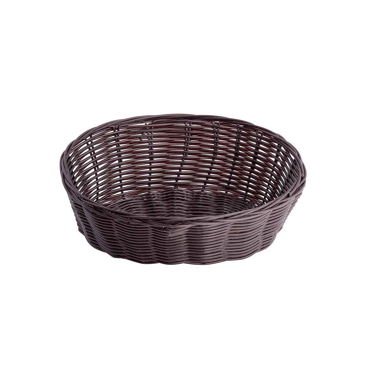 Canastilla Ovalada de Mimbre Café de 25 cm 12 piezas