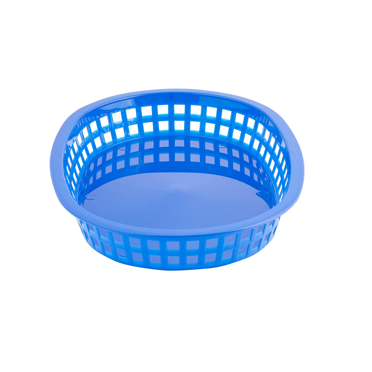Canastilla Ovalada de Plástico Azul de 26.5 cm 12 piezas