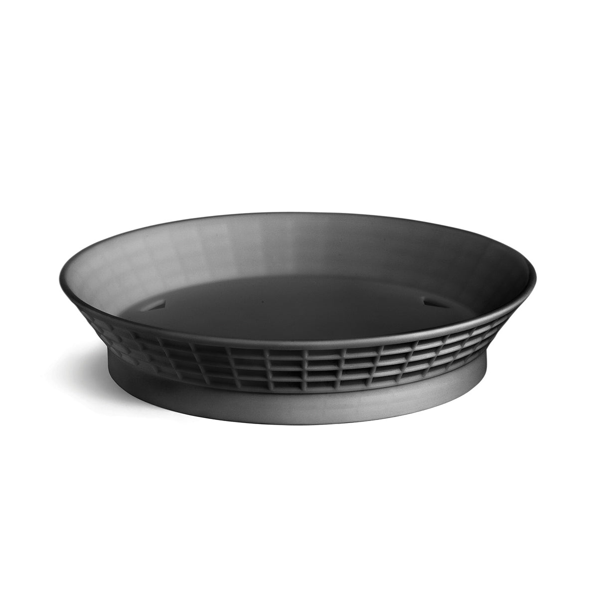 Canastilla Redonda con Base 10.5” Color Negra