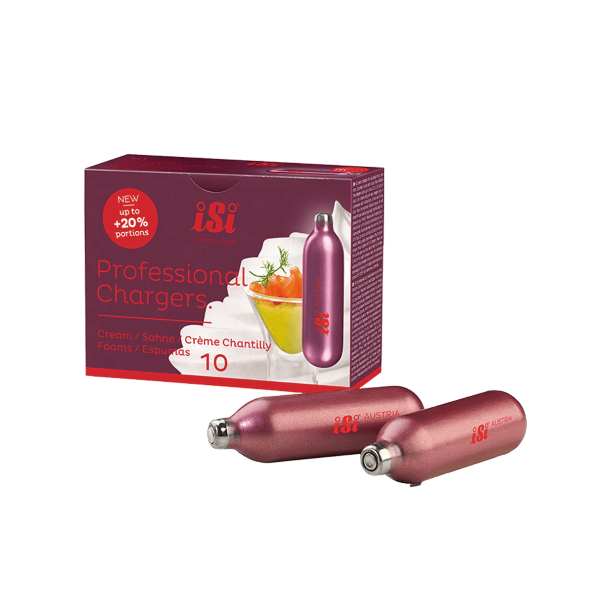 Cartucho de Gas para Crema con 10 Cartuchos 