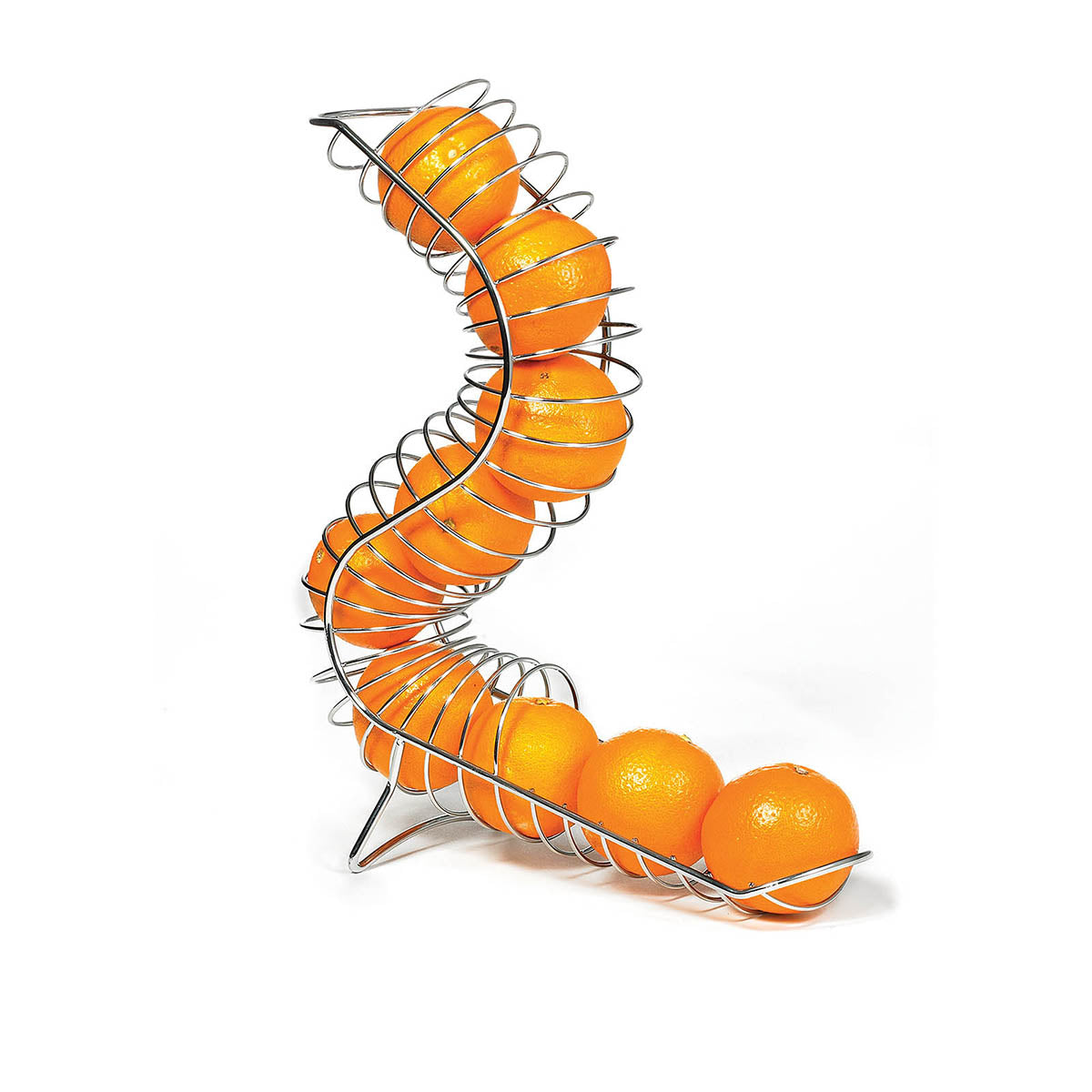 Cesta para Frutas Curvada Cromada de 45.7 x 10.8 cm