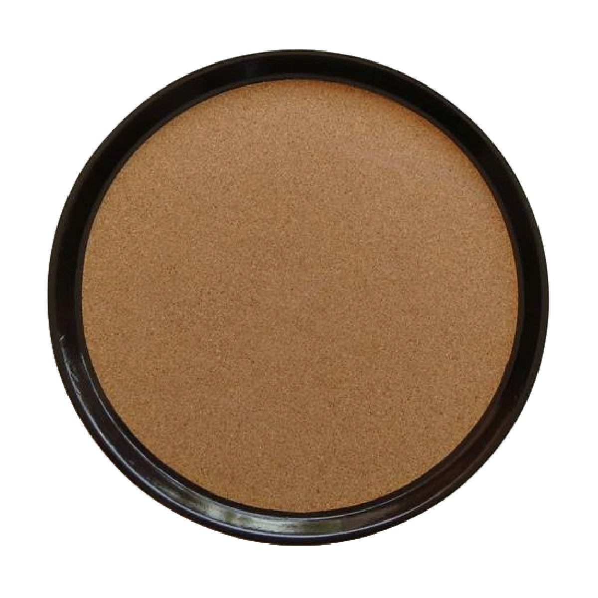 Charola de 37 cm Redonda Color Café de Fibra de Vidrio