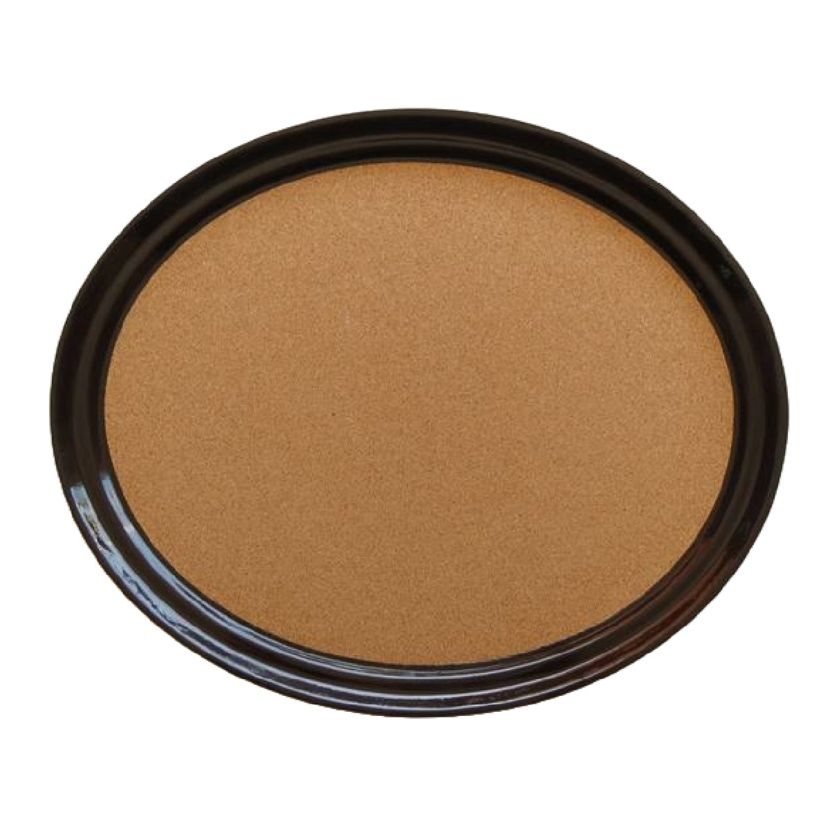 Charola de 56 x 70 cm Ovalada Café con Fibra De Vidrio