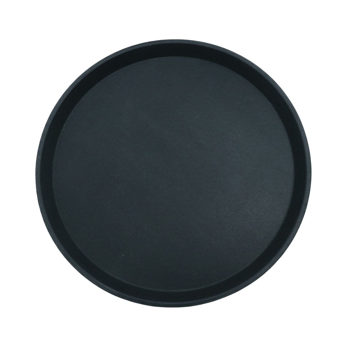 Charola Antideslizante Redonda de 35.5 cm Color Negro