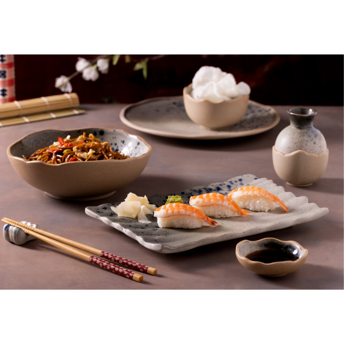 Charola para Sushi Gaia 28 x 18 cm Contiene 4 Piezas 