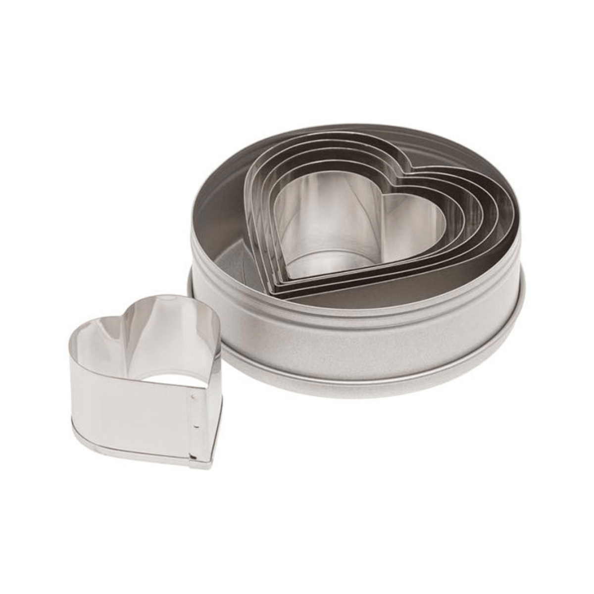 Cortador Tipo Corazón Juego de 6 Piezas 