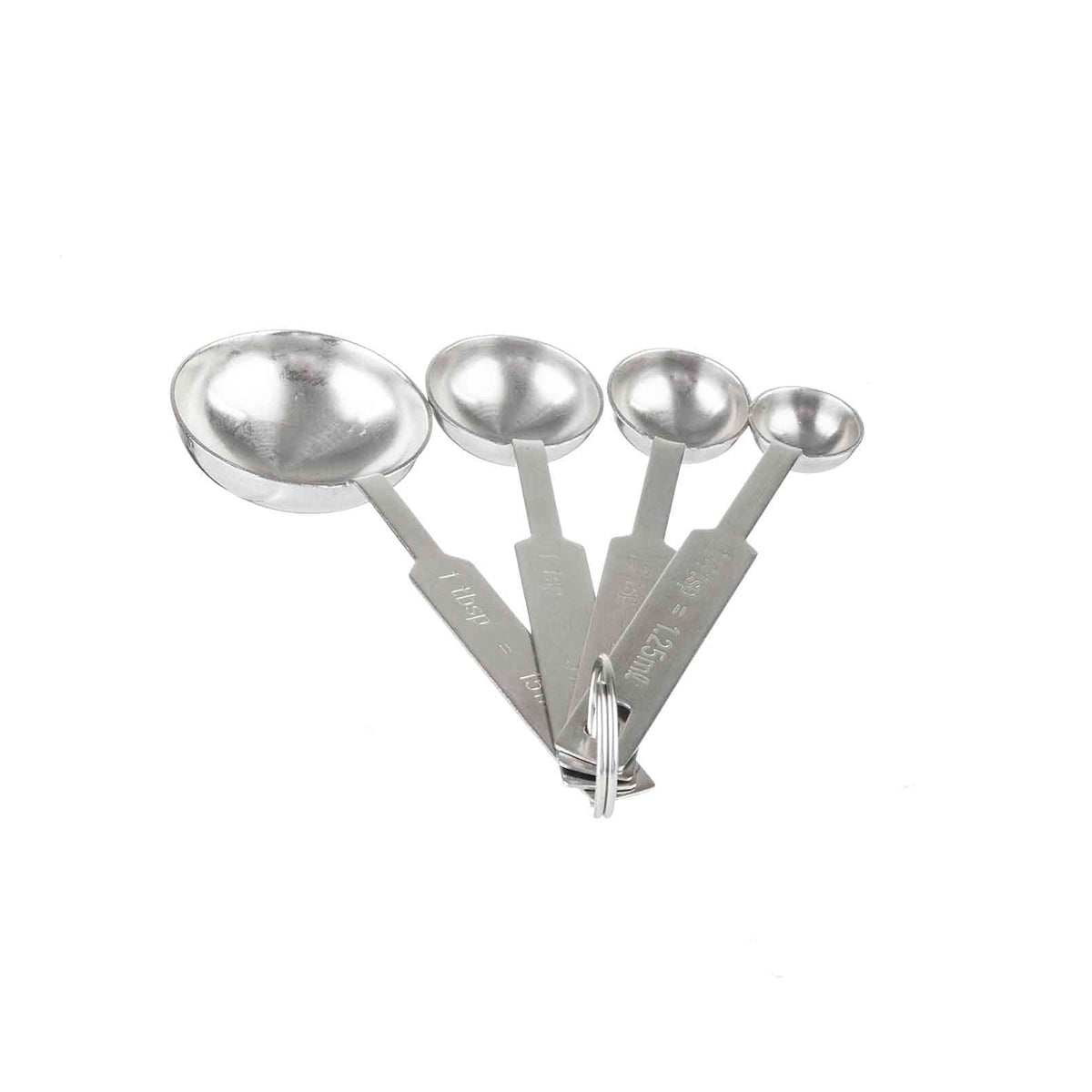 Cucharas para Medir de Acero Inoxidable 4 Piezas de 1/4 a 1