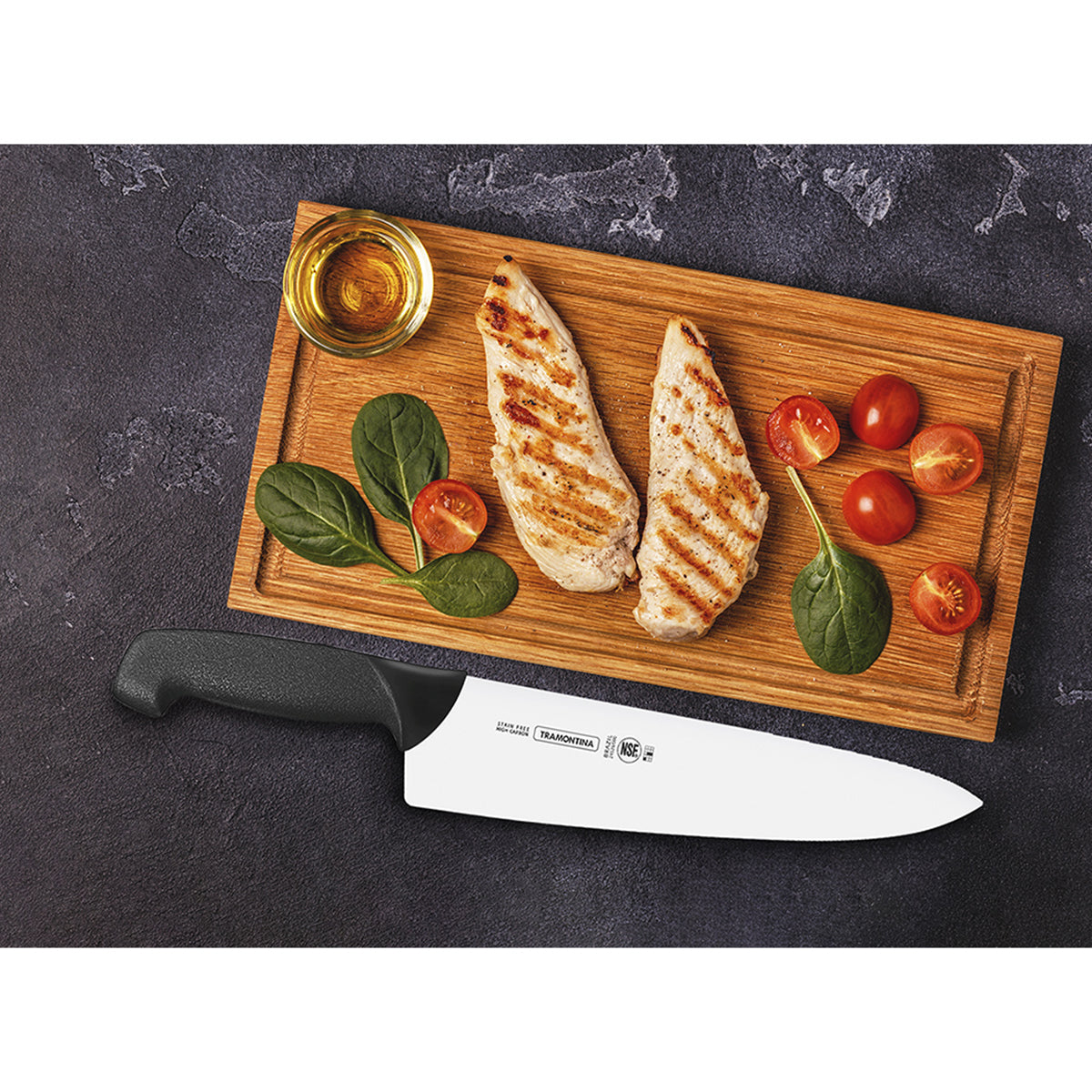 Cuchillo Chef de 10 Pulgadas con Mango de Color Negro