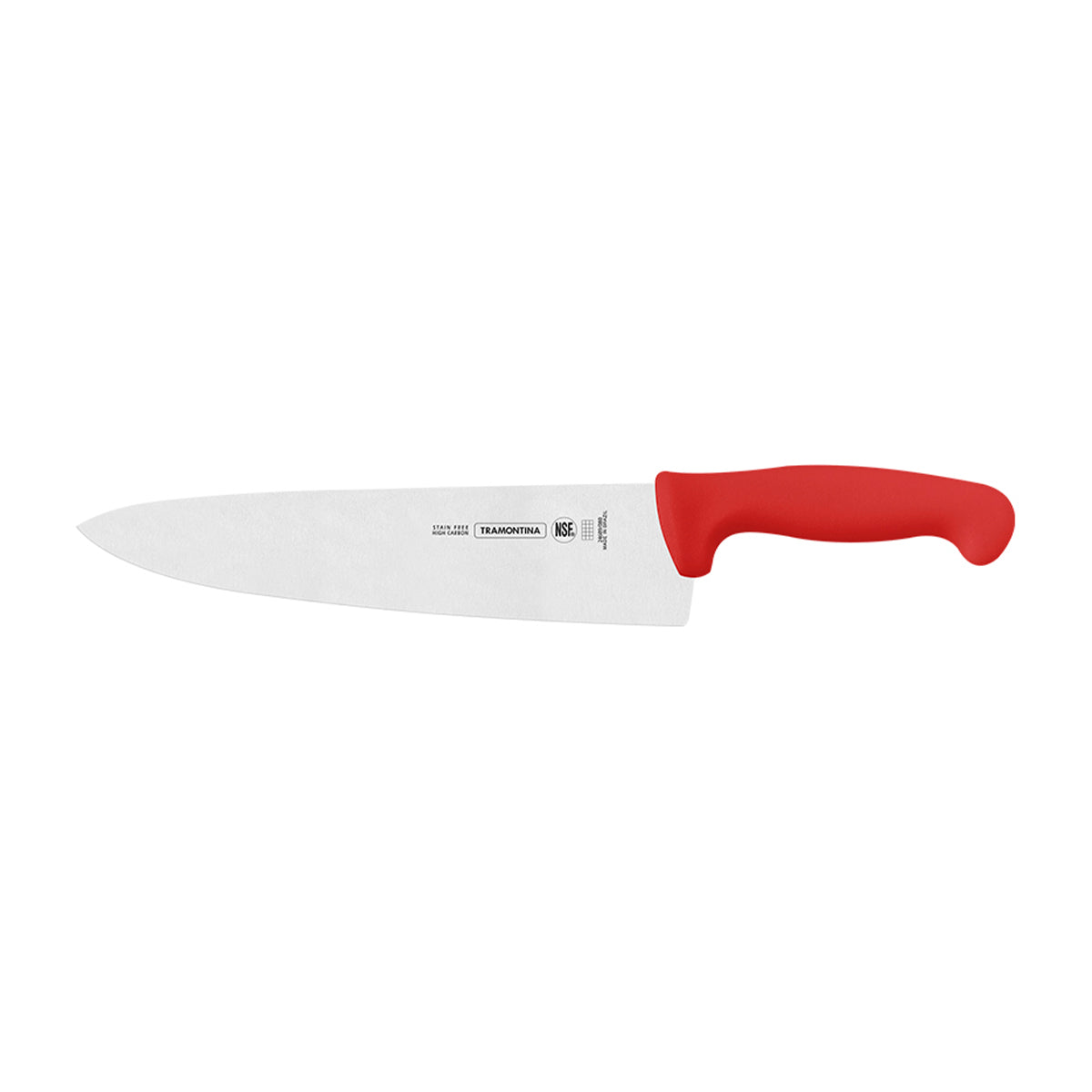 Cuchillo Chef de 10 Pulgadas con Mango de Polipropileno Rojo
