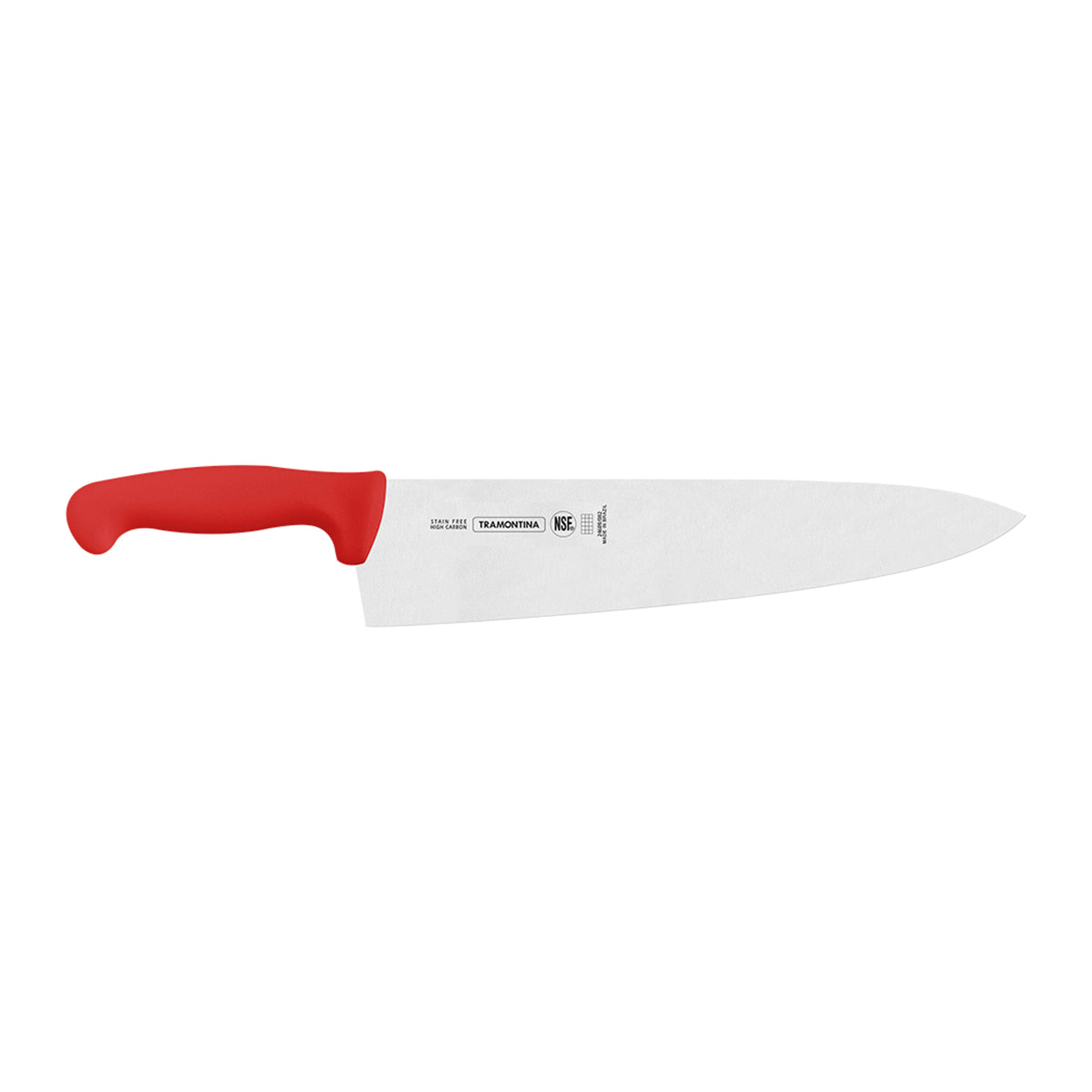 Cuchillo Chef de 12 Pulgadas con Mango de Polipropileno Rojo