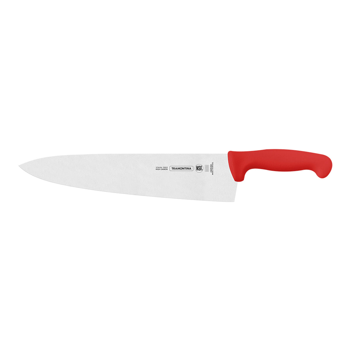 Cuchillo Chef de 12 Pulgadas con Mango de Polipropileno Rojo
