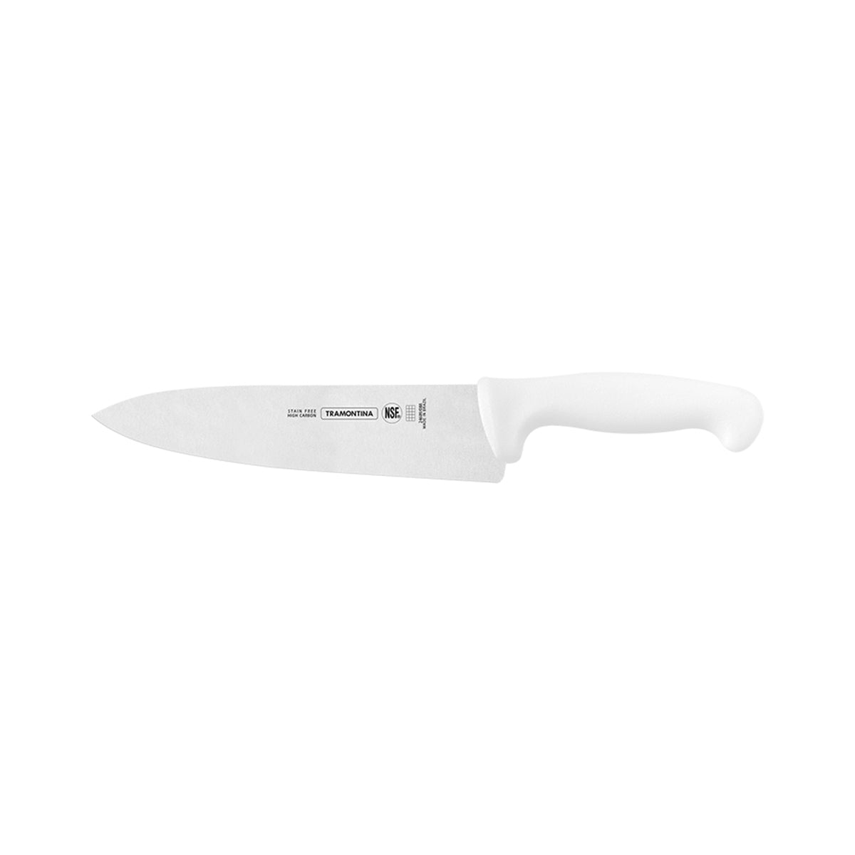 Cuchillo Chef de 8 Pulgadas con Mango Polipropileno Blanco