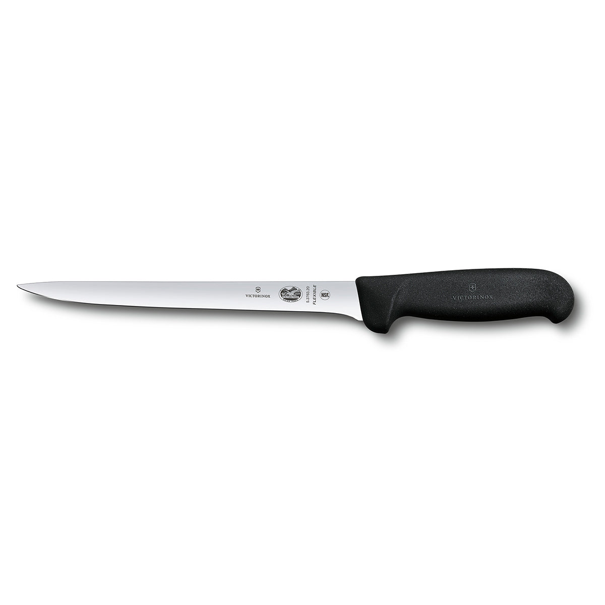 Cuchillo Filetero 8" Pulgadas Flexible con Mango Negro