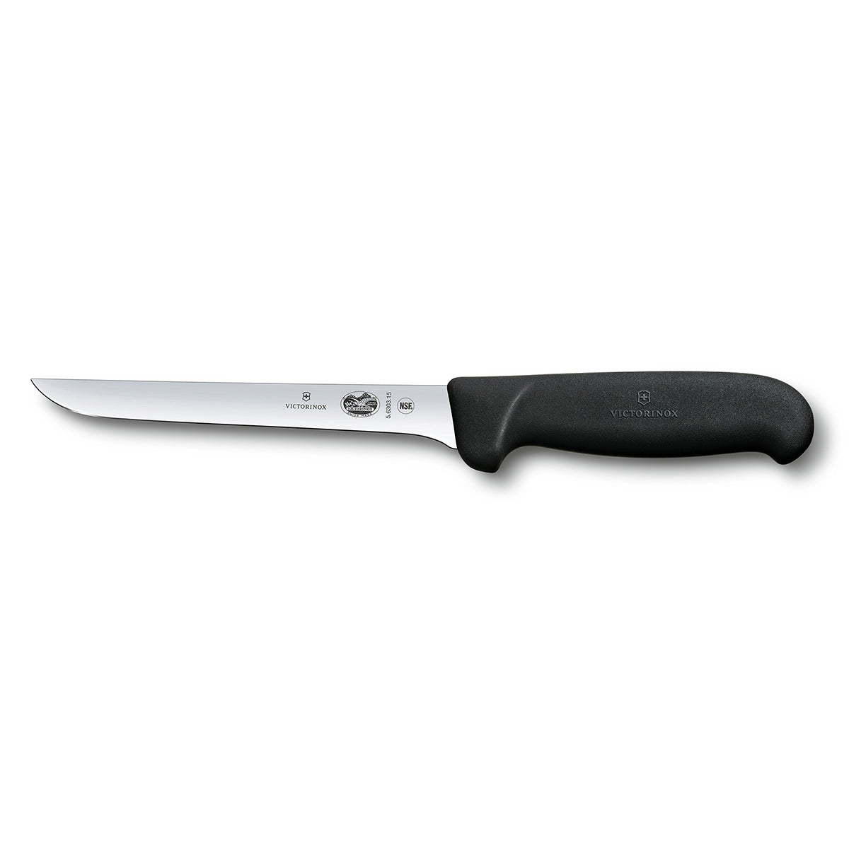 Cuchillo Filetero Recto con Mango Negro Nylon 12