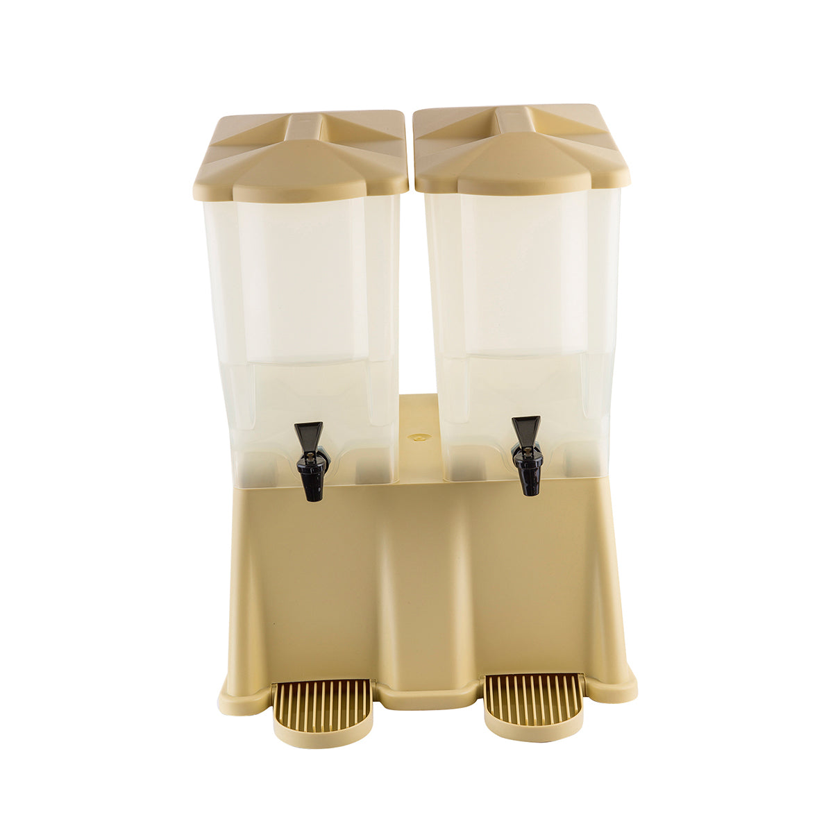 Despachador de Bebida Doble de 3 galones Tina Beige
