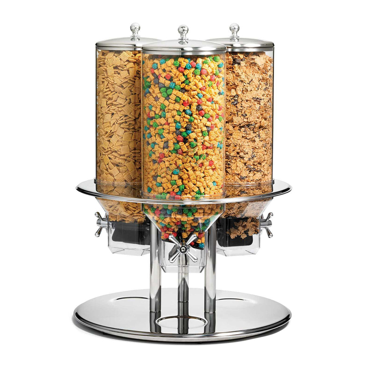 Dispensador de Cereales Giratorio 3 Contenedores de 50 oz