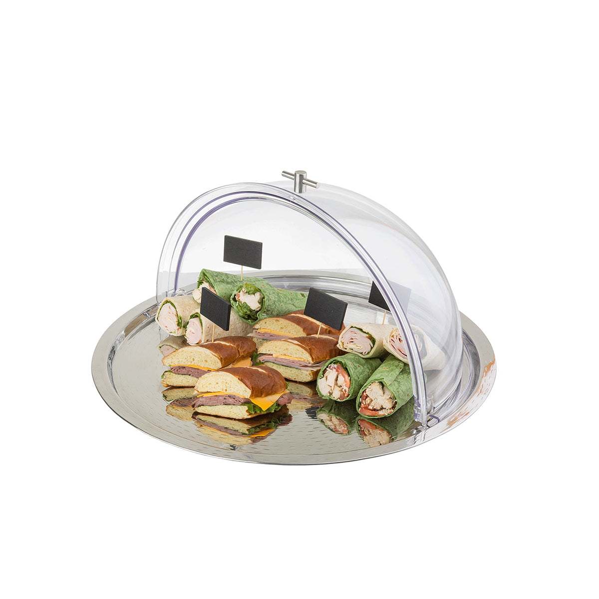 Domo Redondo Tapa Deslizante de 48 x 25 cm de Policarbonato