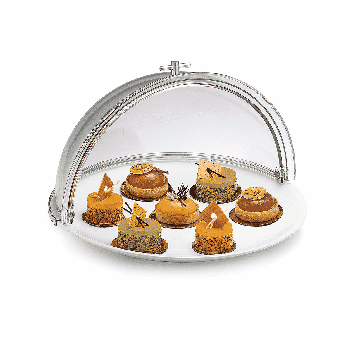 Domo Redondo Tapa Deslizante de 48 x 25 cm de Policarbonato