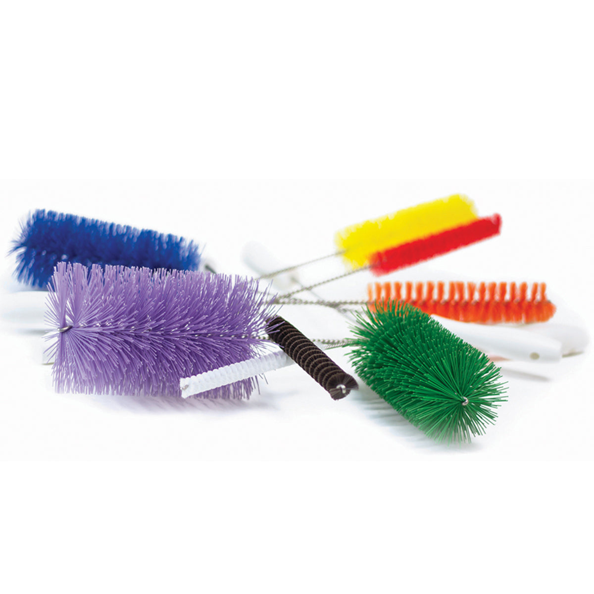 Escobillón Redondo 1"de Diametro 8" de Fibra Color Rojo