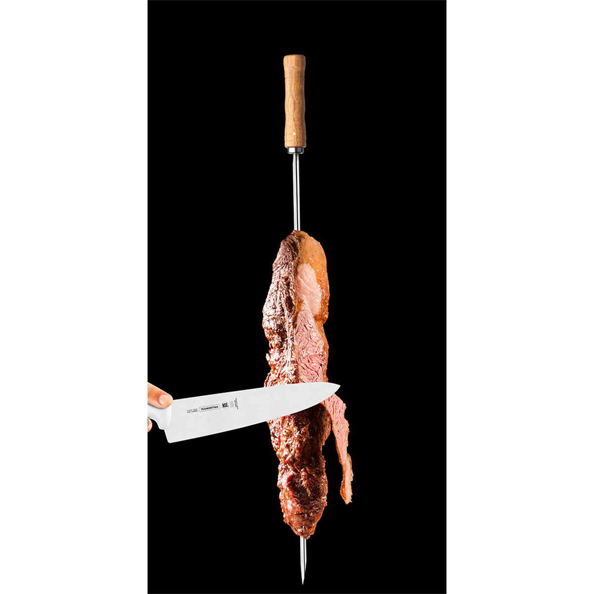 Espada Pincho de Acero Inoxidable de 85 cm para Brocheta