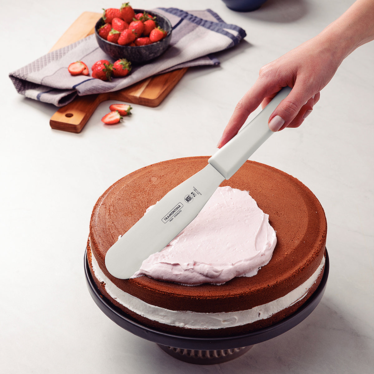 Espátula Repostera de 15 cm Recta con Microban